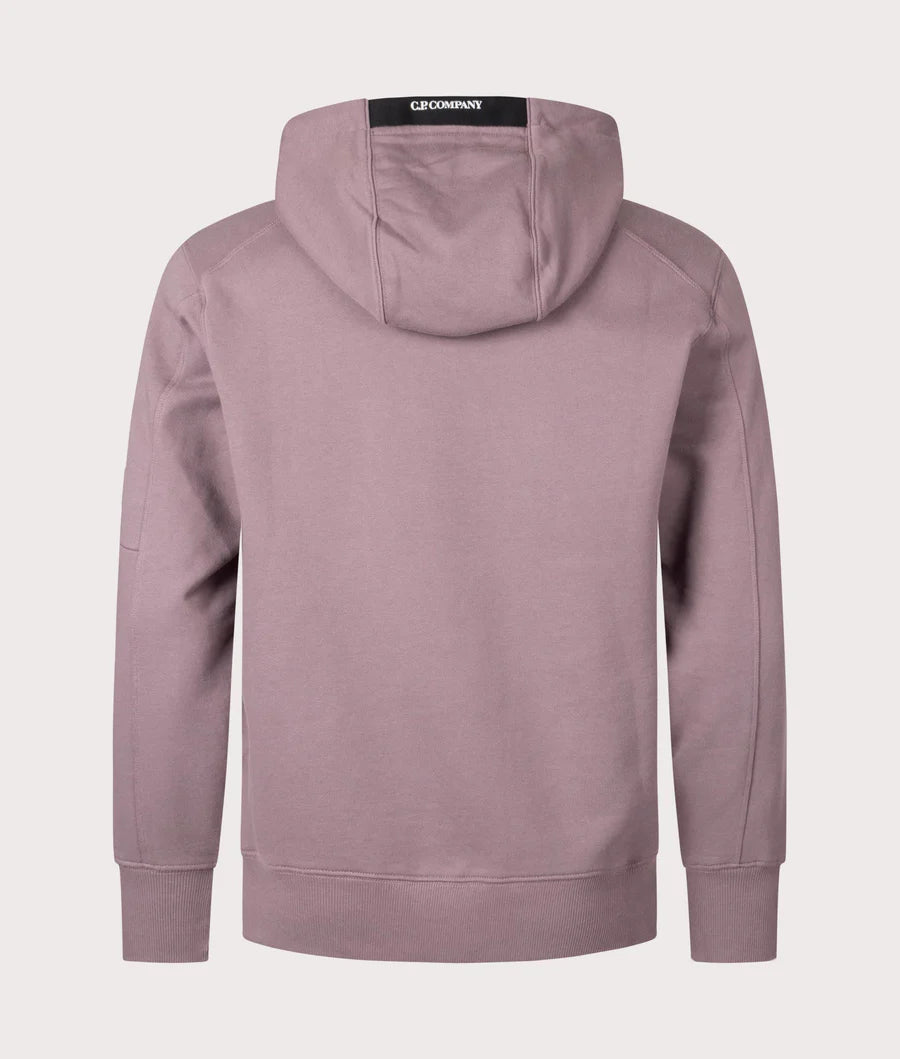 CP Company Diagonal Raised Fleece Lens Hoodie