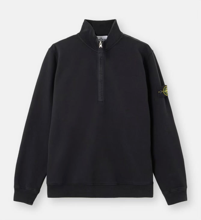 6100068 BRUSHED ORGANIC COTTON FLEECE Half Zip Sweatshirt