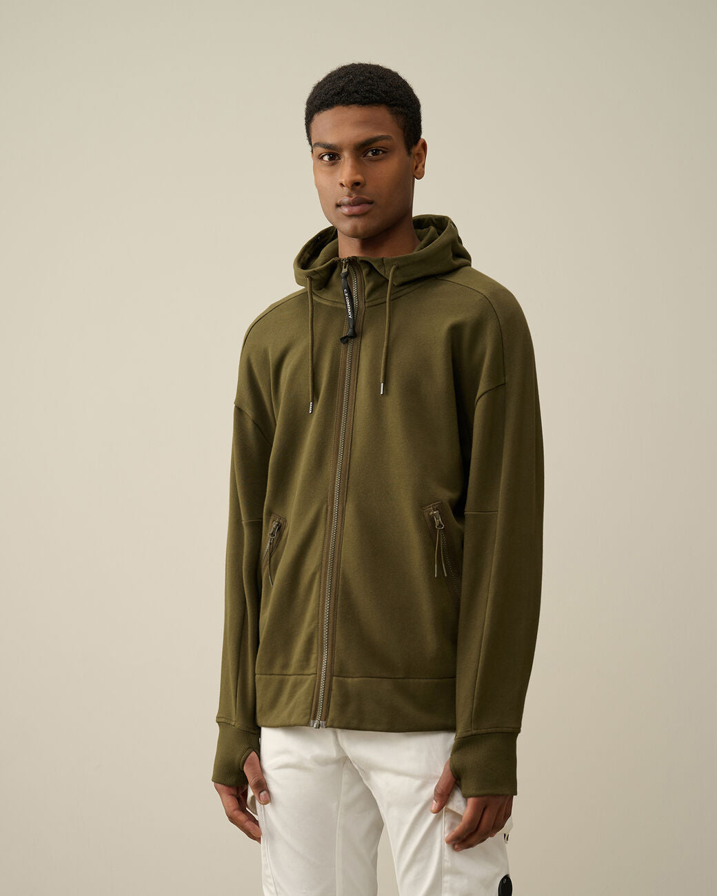 CP Company Diagonal Raised Fleece Goggle Hoodie