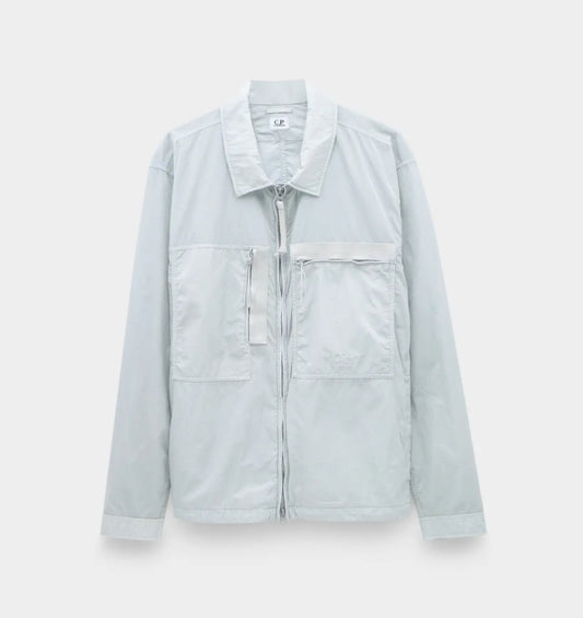 C.P. Company Chrome-R Full Zip Stitch Logo Overshirt