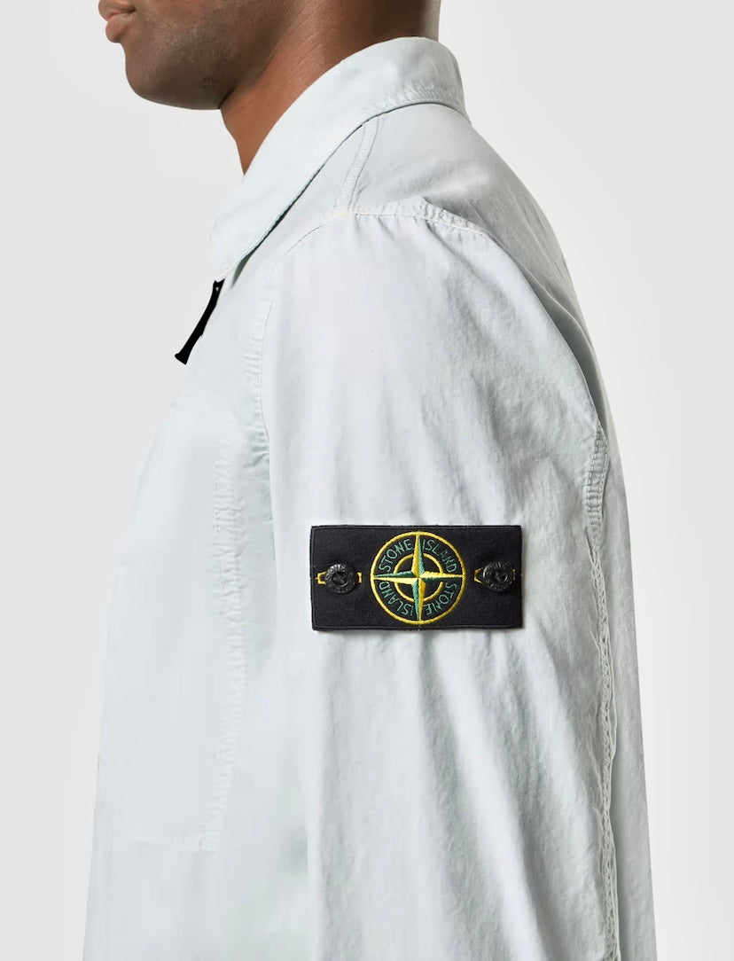 Stone Island 1200032 BRUSHED ORGANIC COTTON CANVAS 'OLD' EFFECT Overshirt