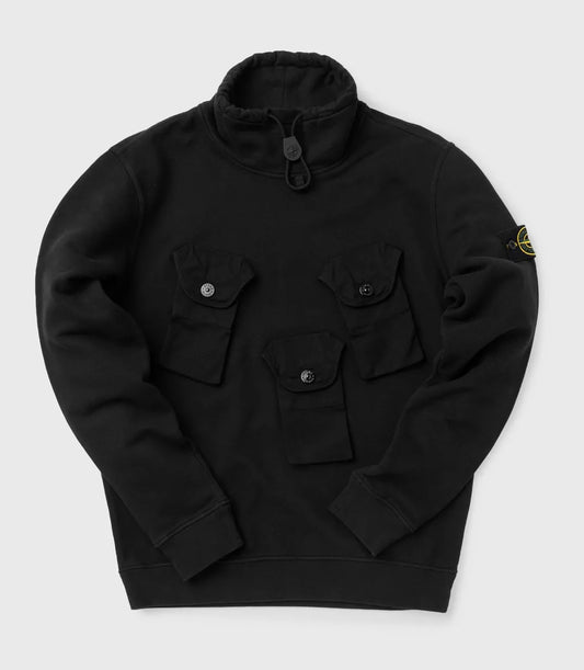 Stone Island 60519 Brushed Cotton Fleece Sweatshirt