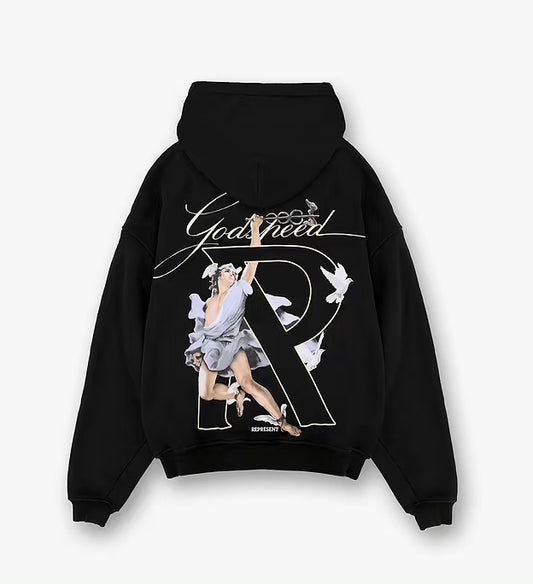Represent HERMES GODSPEED Logo Hoodie