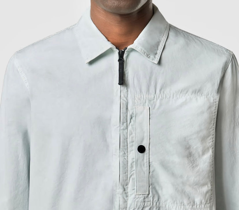 Stone Island 1200032 BRUSHED ORGANIC COTTON CANVAS 'OLD' EFFECT Overshirt