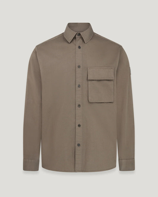 Belstaff SCALE Garment Dyed Buttoned Overshirt