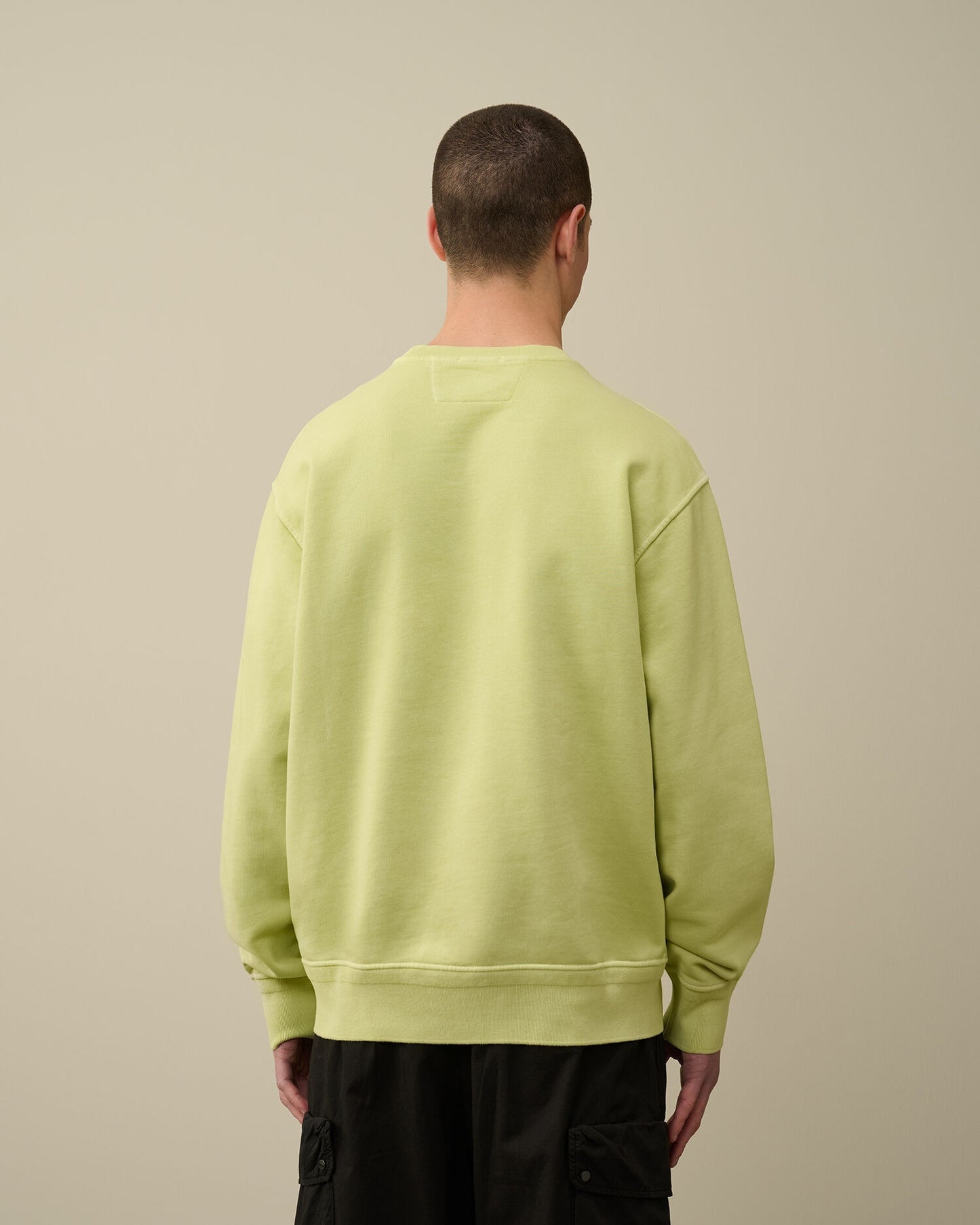 CP Company RESIST DYED Diagonal Fleece Logo Sweatshirt