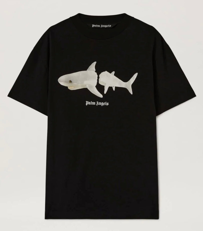 Palm Angels White Shark Classic T Shirt