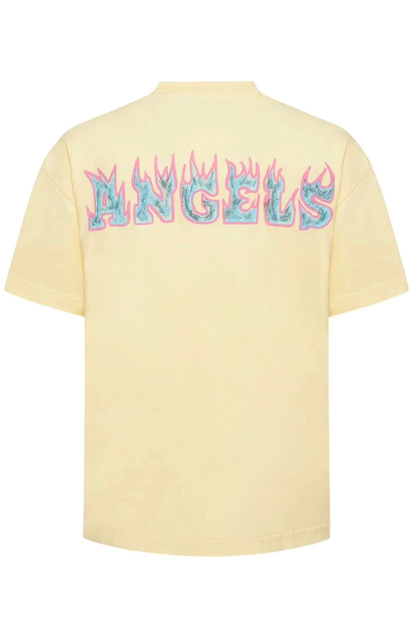Palm Angels Logo Flames Vint T Shirt