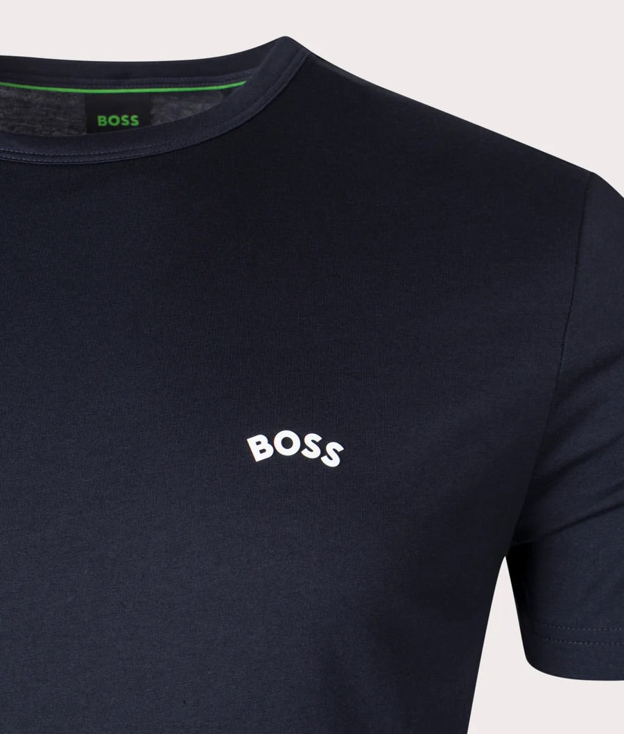 BOSS Curved Logo T Shirt